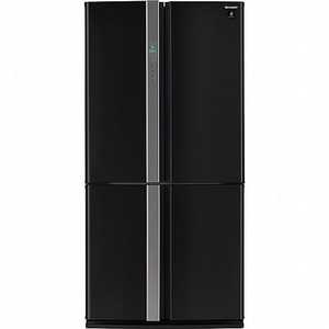 ثلاجة شارب بأربعة أبواب، موديل SJ-8620BK، لون أسود