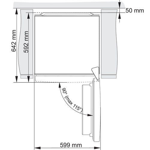 ثلاجة بأربعة أبواب – 706 لترًا – Gorenje HY-NRK6201SYBK