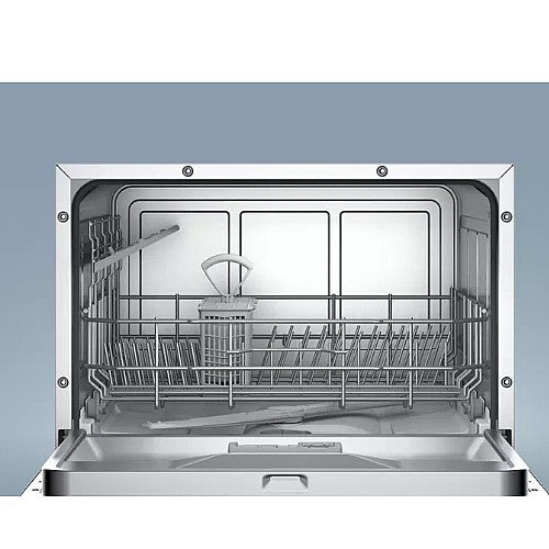 غسالة صحون صغيرة بيضاء من Bosch – طراز SKS50E42EU – سعة 6 أطقم – 5 برامج – موفرة للطاقة والمياه