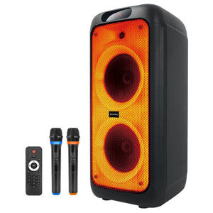 ترفيه كاريوكي بقوة 120 واط لكل منزل مع ميكروفونين وصوت SANSUI موديل 4520