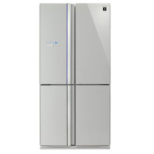 ثلاجة شارب 4 أبواب 610 لتر زجاج فضي SJ-R8910