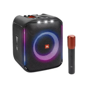 نظام ترفيهي محمول بقوة 100 واط يتضمن ميكروفون لاسلكي JBL Wireless Mic طراز PartyBox Encore