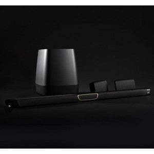 جهاز عرض صوت 5.1 يتضمن زوجًا من مكبرات الصوت اللاسلكية المحيطة الحقيقية من Polk MagniFi MAX SR