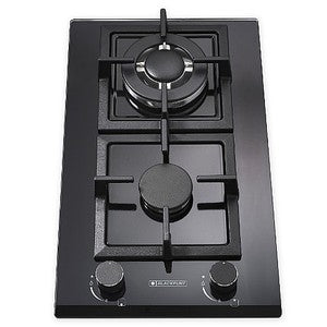 موقد غاز دومينو زجاجي أسود من بلاك بونت موديل BL323BK