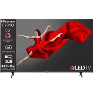 تلفزيون Hisense QLED 4K UHD الذكي مقاس 65 بوصة، طراز 65E79KQ