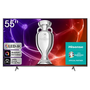 تلفزيون Hisense QLED 4K الذكي مقاس 55 بوصة، طراز 55E7KQ PRO