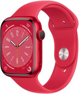 ساعة ذكية Apple Watch 45 مم Series 8 GPS + Cellular لون الساعة المنتج أحمر هيكل من الألومنيوم