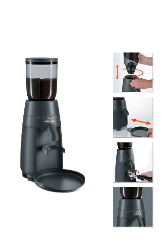 مطحنة القهوة الاحترافية Pascale MOLINO CAFE PMC702 – باللون الأسود