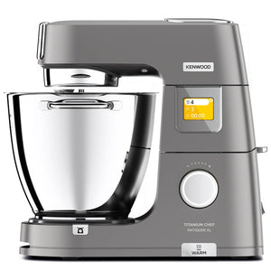 خلاط احترافي بمقياس رقمي مدمج وبرامج تسخين - 7 لترات Kenwood Titanium Chef Patissier XL موديل KWL91.004.SI