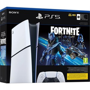 جهاز سوني بلاي ستيشن 5 سليم سعة 1 تيرابايت، إصدار رقمي، يتضمن قسيمة لعبة فورتنايت، موديل CFI-2016B-FT