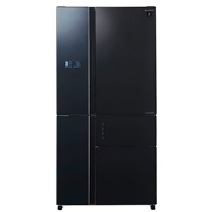 ثلاجة شارب 5 أبواب، زجاج أسود، موديل SJ-R9731BK